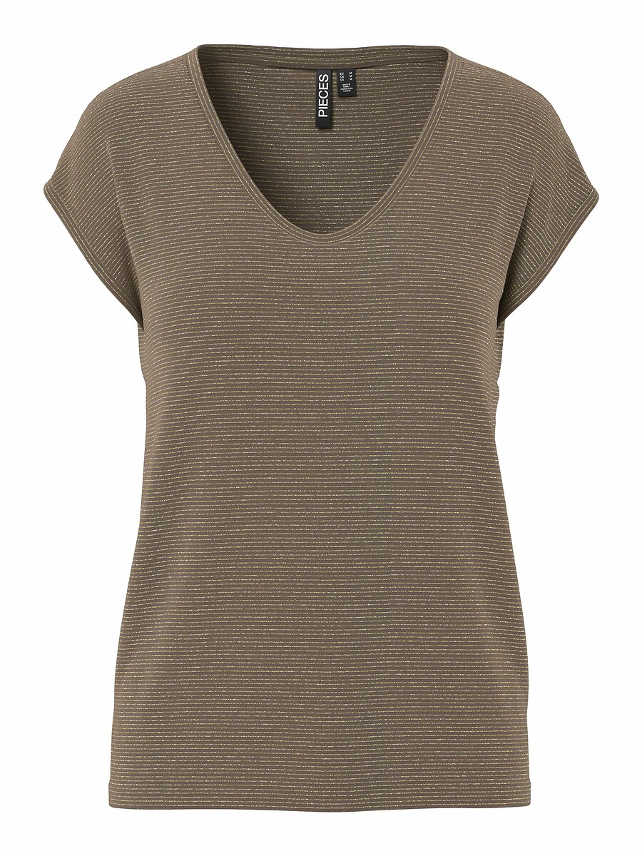 PEÇAS<br>Camiseta com efeito brilhante