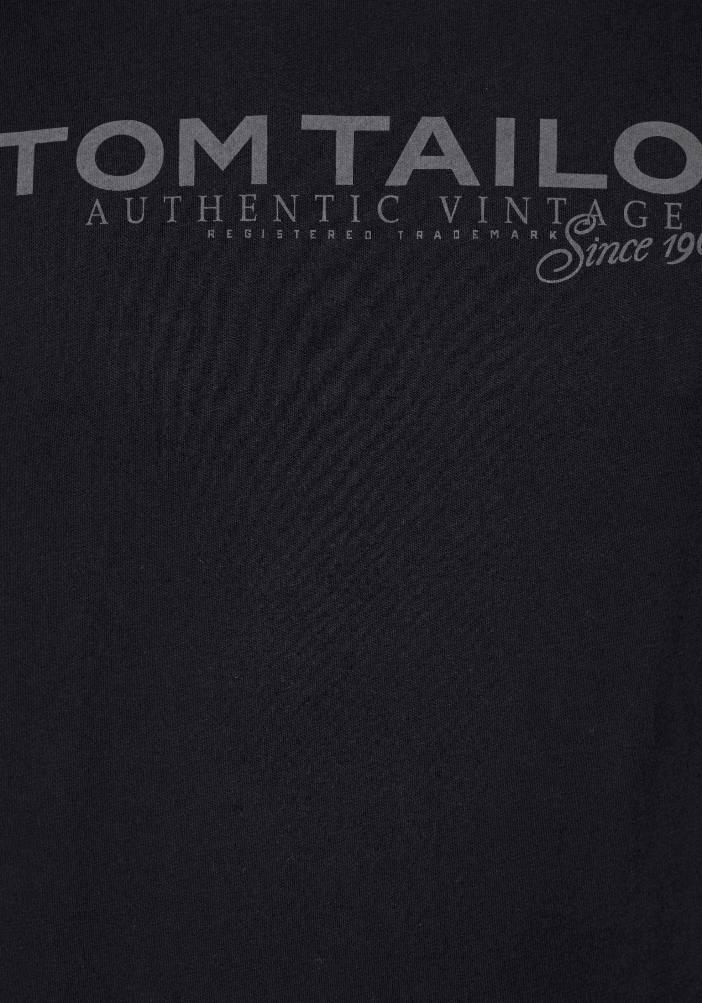 TOM TAILOR Rundhalsshirt , mit Logoprint