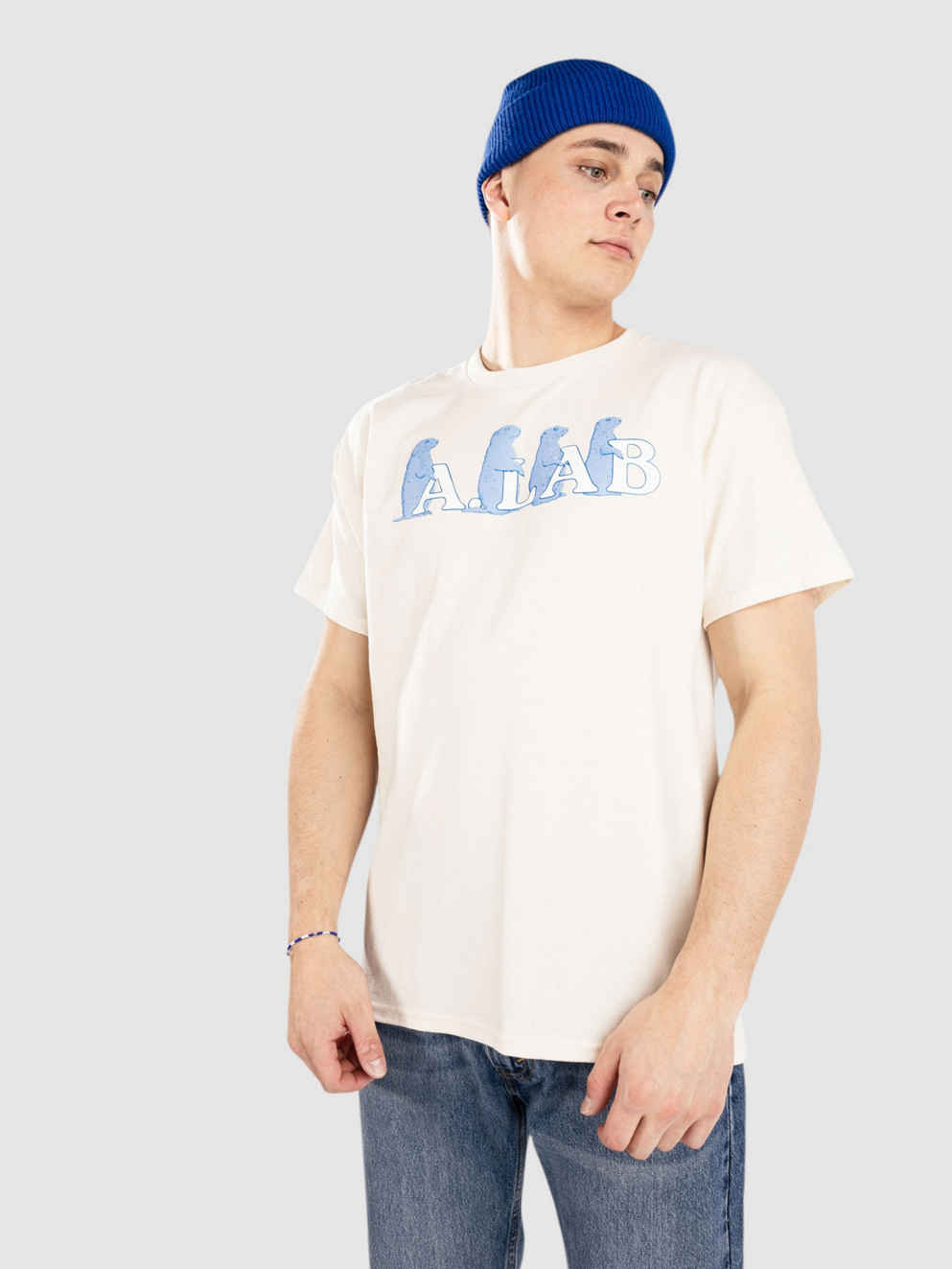 A.LAB Brain Rot Critters T-Shirt natural