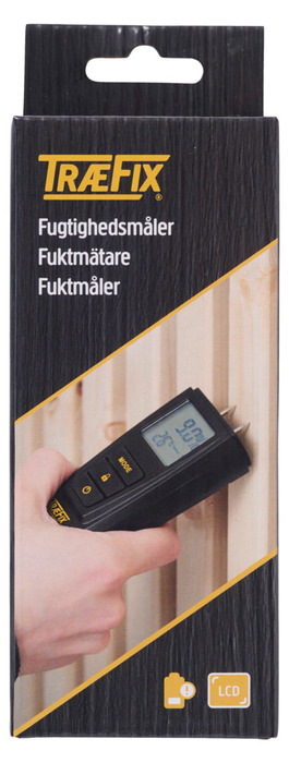 Træfix fugtighedsmåler med LCD display