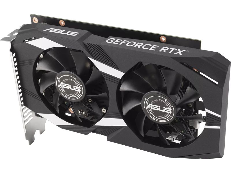 ASUS Grafikkarte Dual GeForce RTX 3050 OC Edition 6 GB Gamer-Grafikkarte mit 6 GB GDDR6-Speicher, ermöglicht Auflösungen bis zu 8k