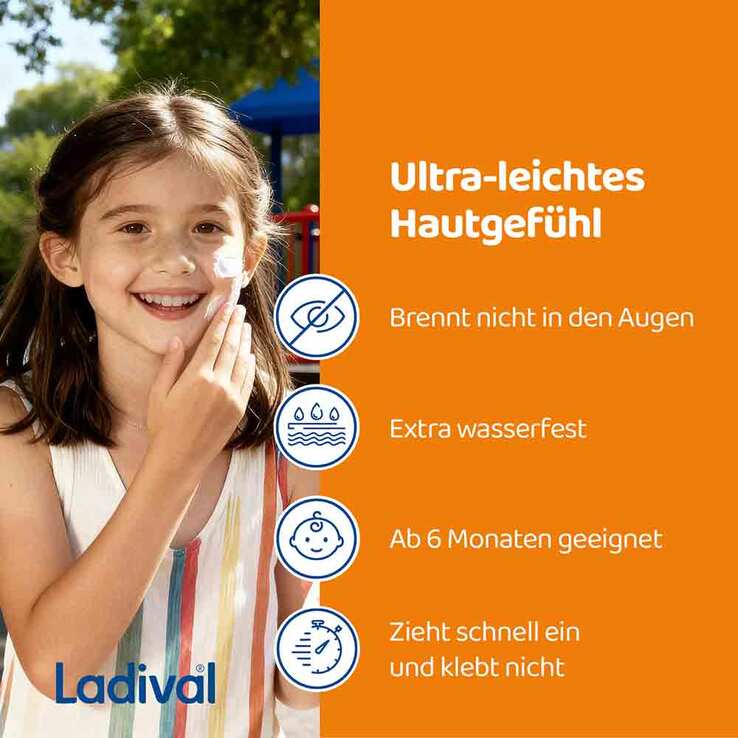 Ladival empfindliche Kinderhaut Creme LSF 50 + , 2x50 ml