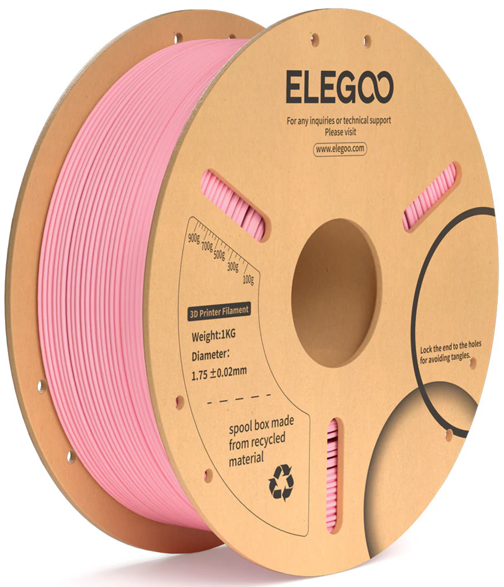 Elegoo  PLA+ Pink, 1,75 mm / 1000 g    Modifiziertes PLA mit hoher Festigkeit in Pink