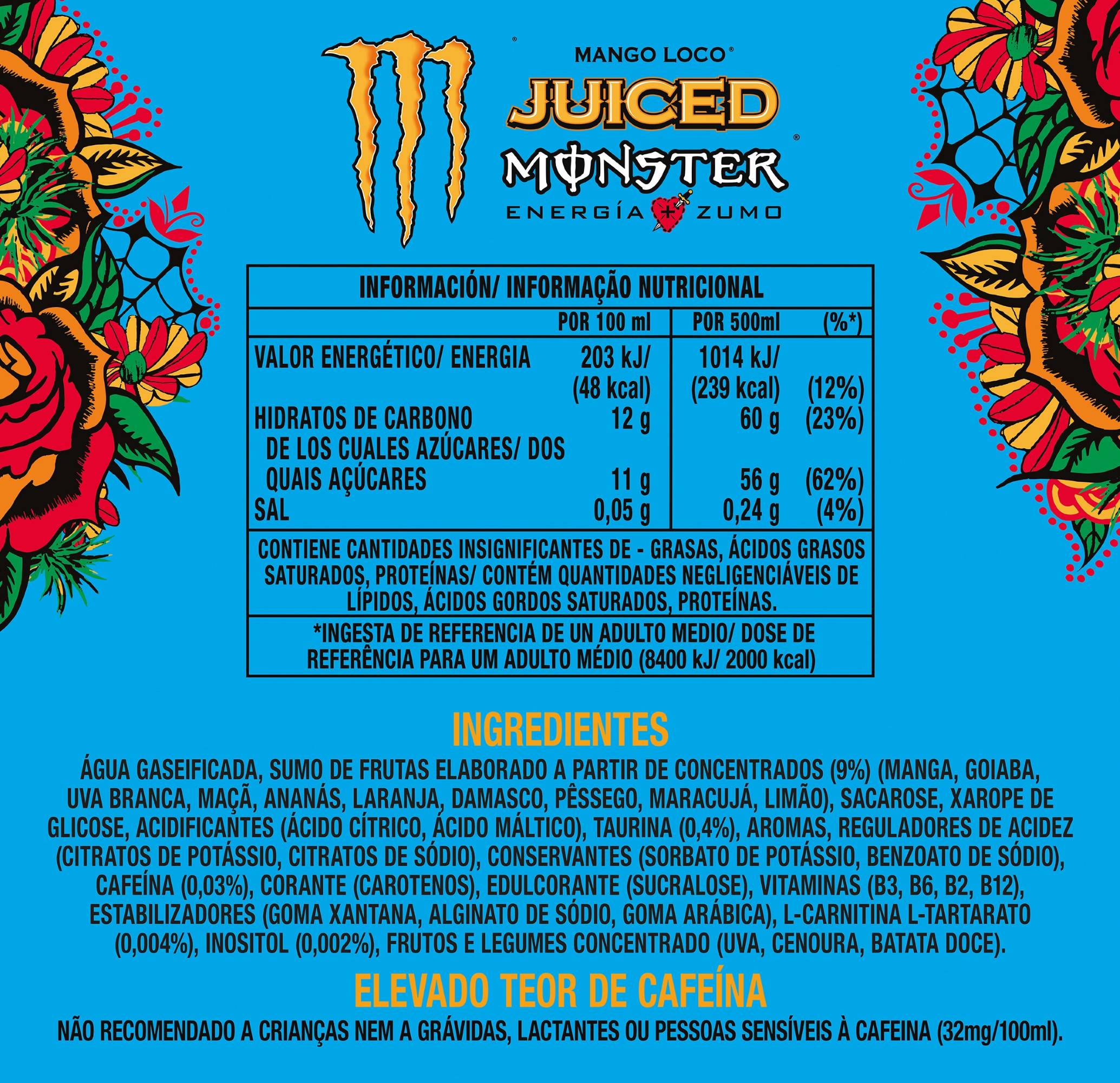 BEBIDA ENERGÉTICA MONSTER MANGO LOCO 0.50L