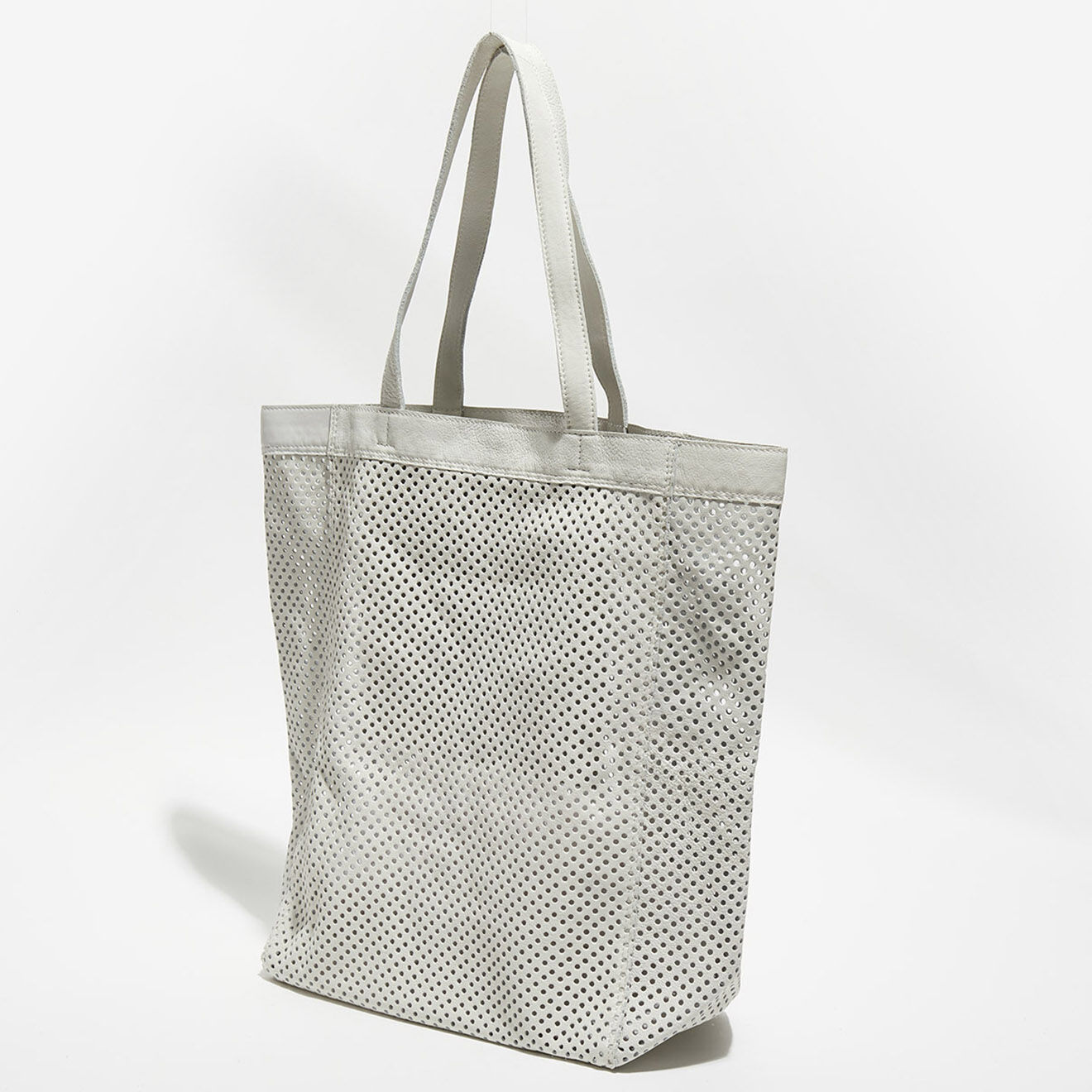 Bellerose Sac en Cuir ajouré Niryho blanc - 30x40x15 cm