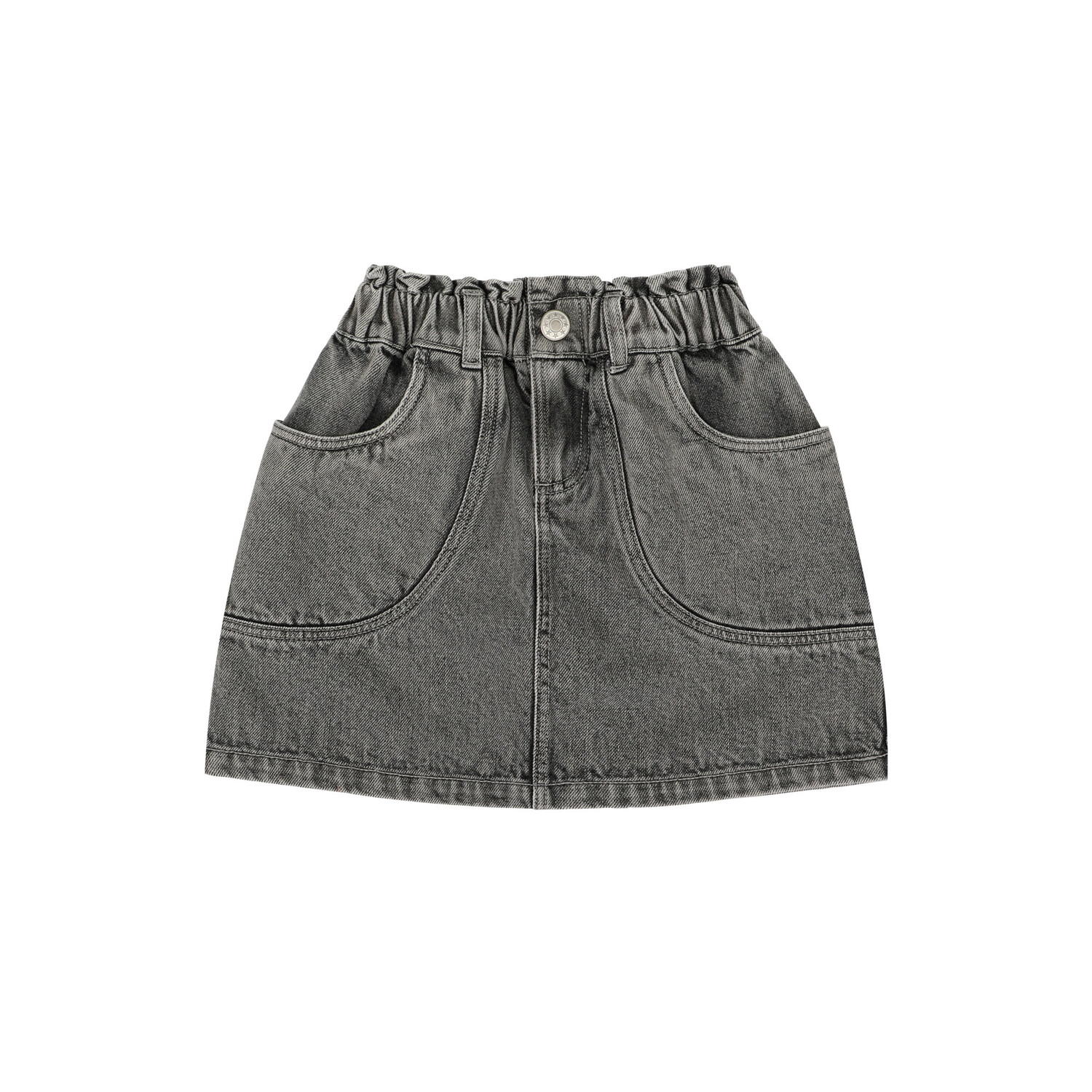 Jenest | Uma Denim Skirt | Grey Wash