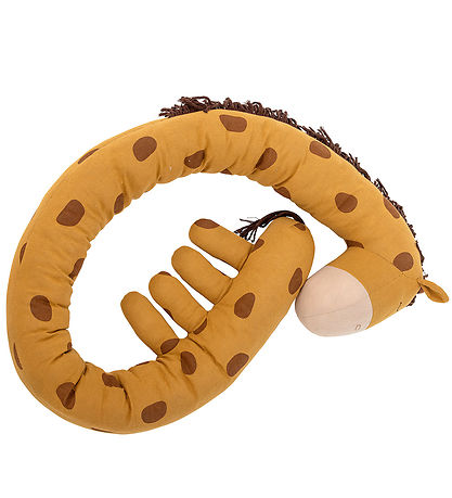 Bloomingville Kuscheltier - 184 cm - Ibber - Giraffe - Orange
