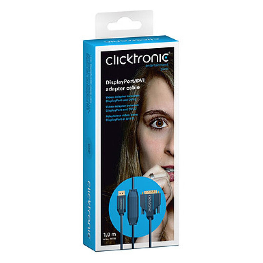 Clicktronic câble DisplayPort / DVI-D - 2 m