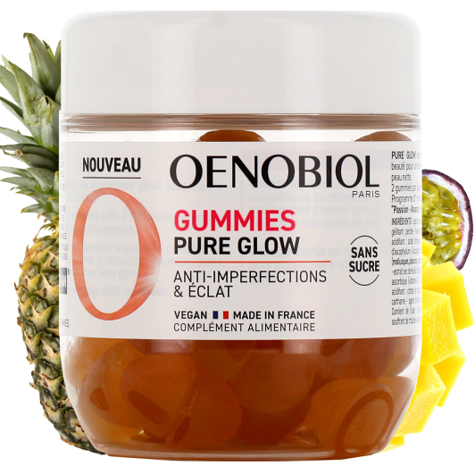Oenobiol gummies Pure Glow - Anti imperfections, éclat de la peau