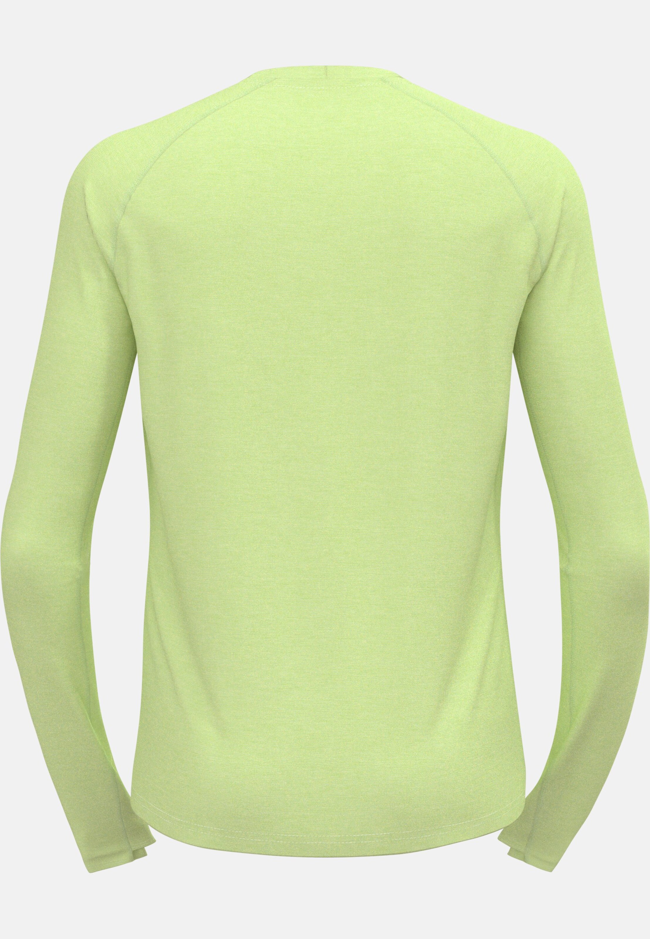 Langärmeliges X-Alp Performance Wool 115 Trailrunning-Shirt in shadow lime melange