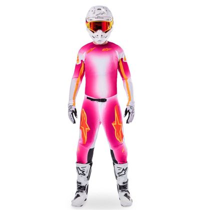 Pantalon cross Alpinestars SUPERTECH - MIG 2025 - Rose / Blanc