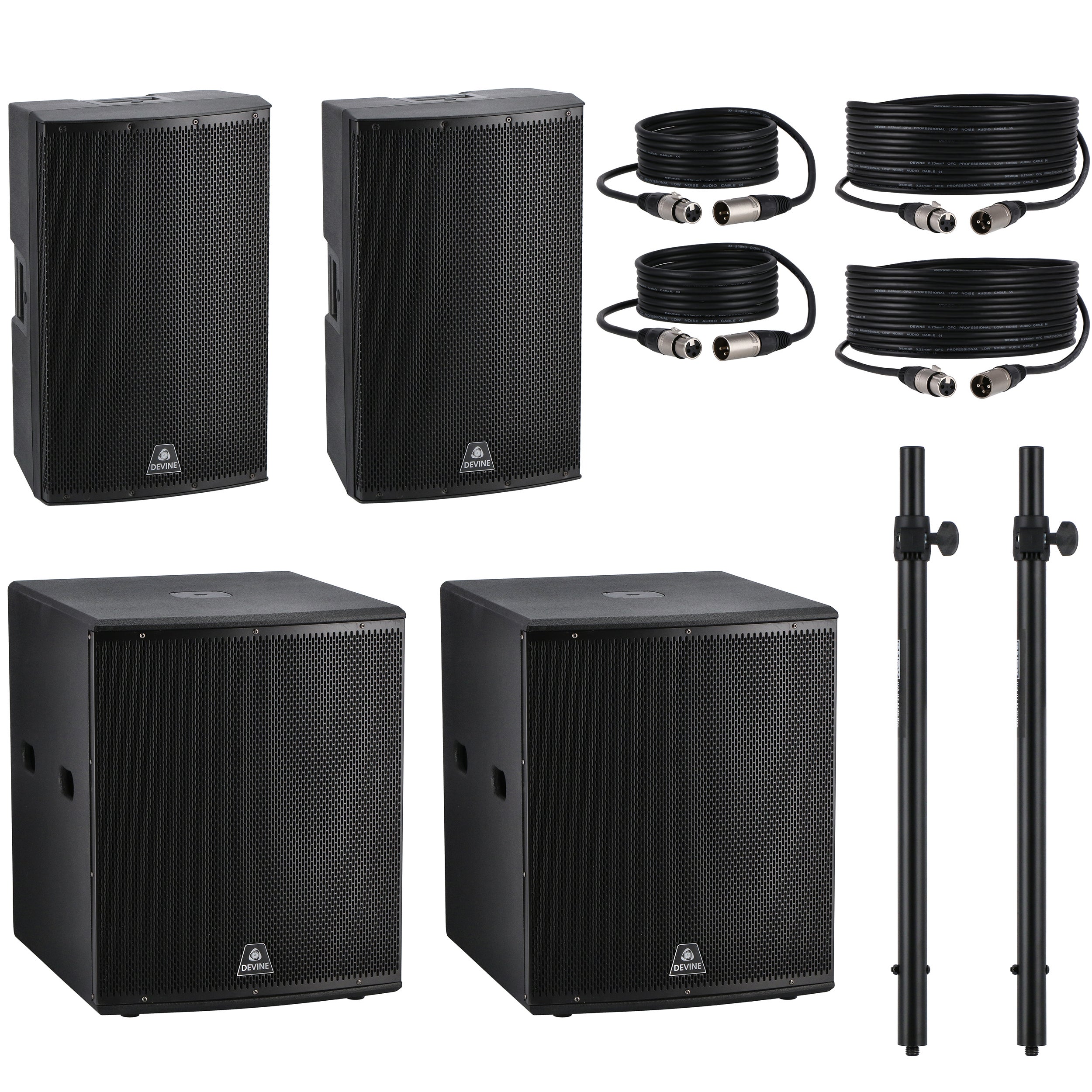 Devine Onyx 15A (2x) + 18SA (2x) set