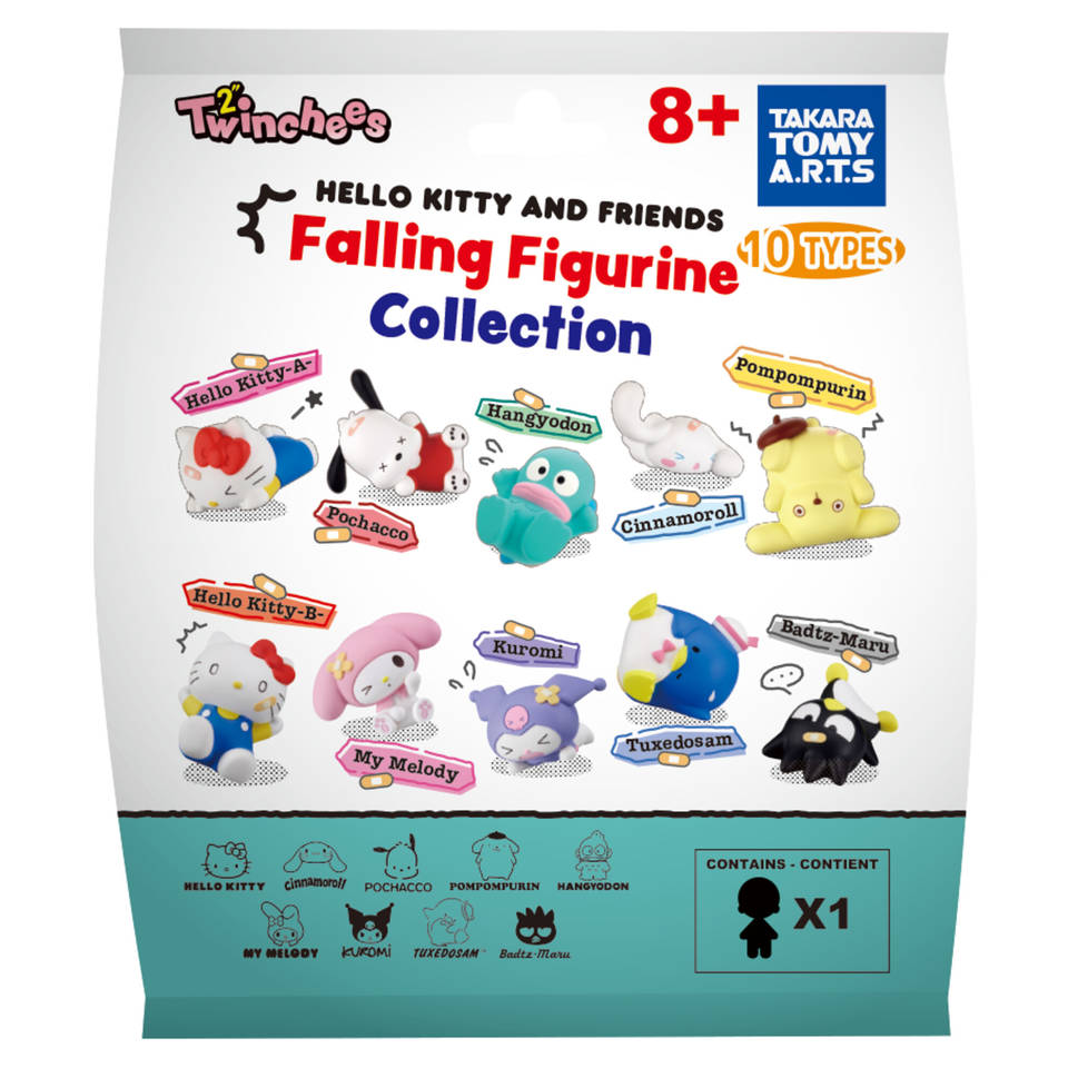 Twinchees Hello Kitty and Friends Falling Figurine Collection blind box verzamelfiguur