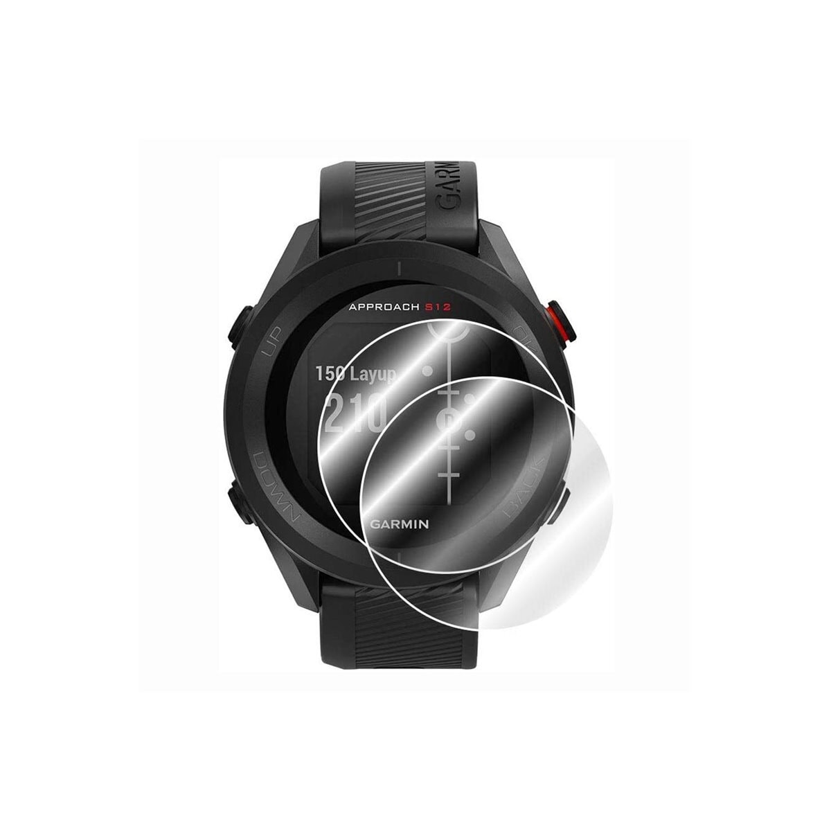 2-Pak Skjermbeskytter PET film Garmin Approach S12