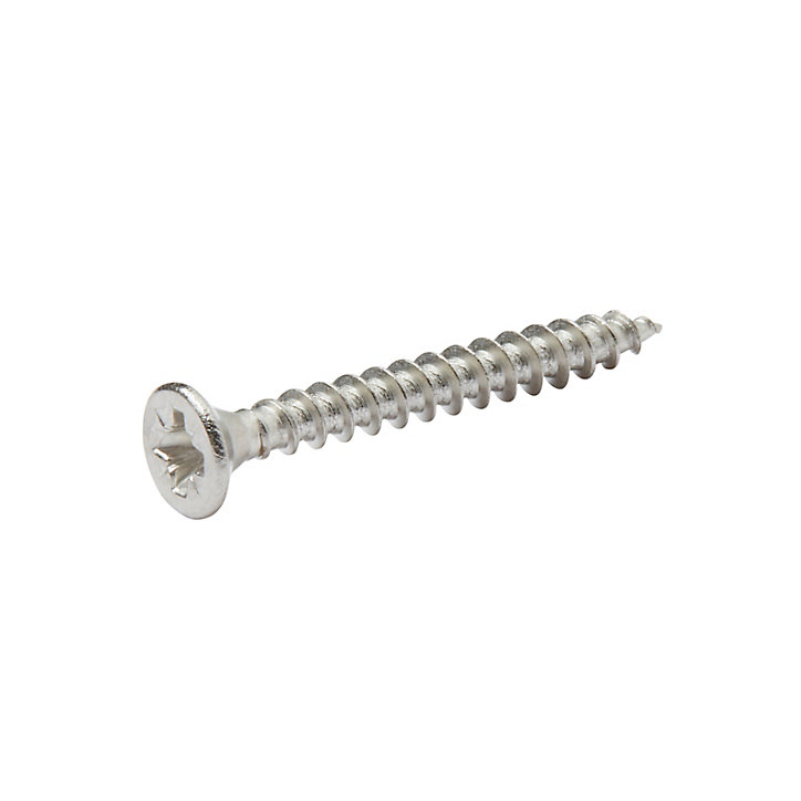 Vis à bois en acier inoxydable A2 pozidriv 3.5x30 mm - 20 pièces