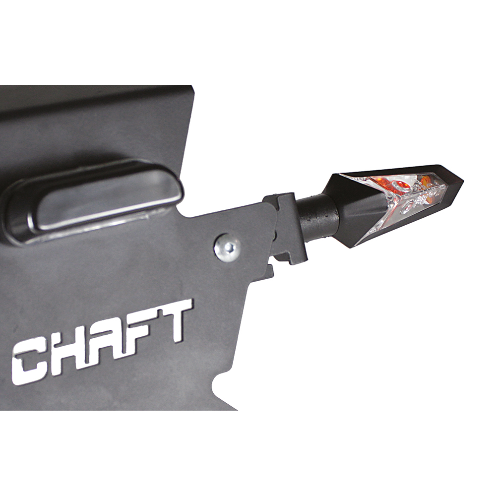 Chaft - Clignotants à Ampoules Trooper Noir Mat / Fumé