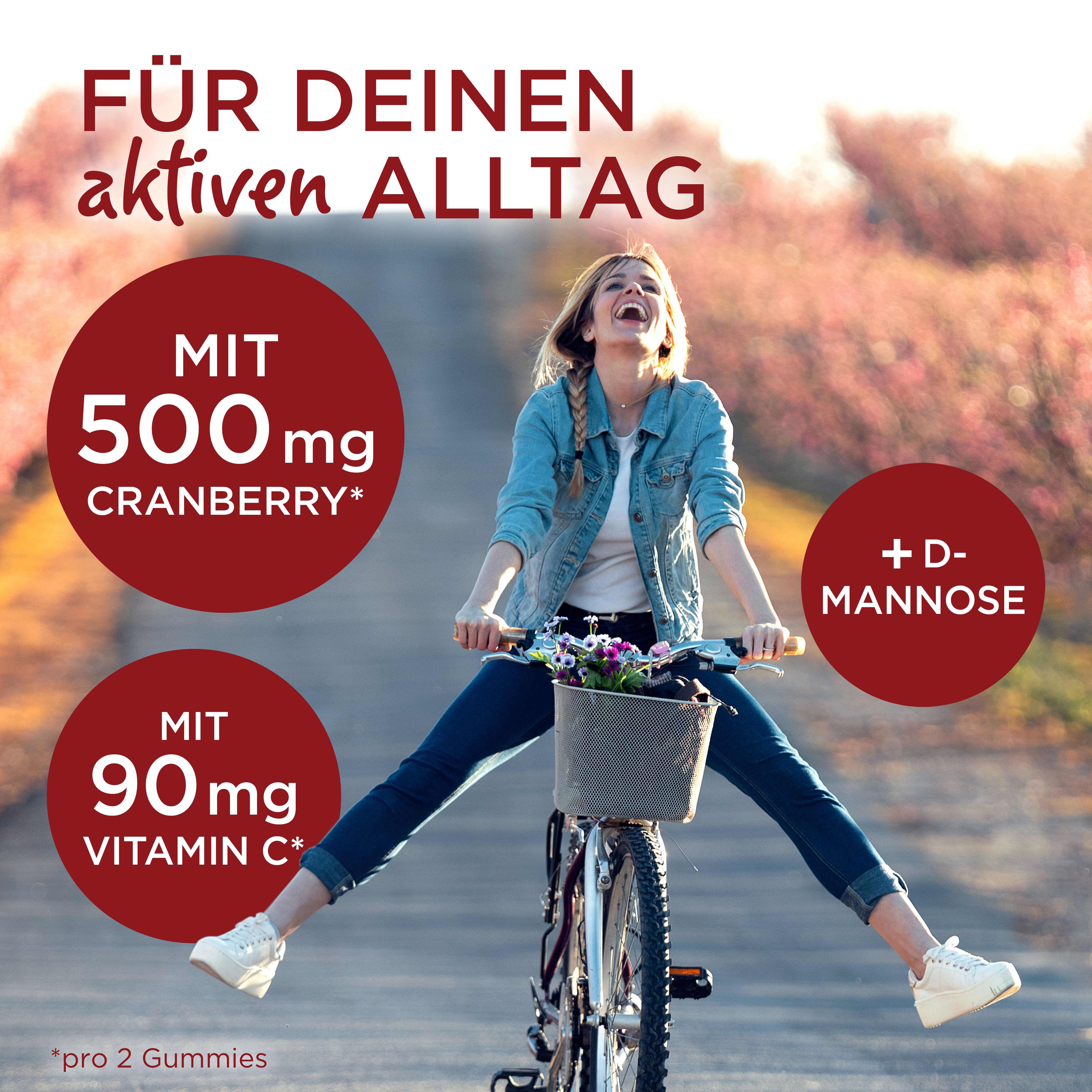 Nature's Way Cranberry Komplex Gummies - mit Vitamin C & D-Mannose - Immunsystem stärken mit Vit. C