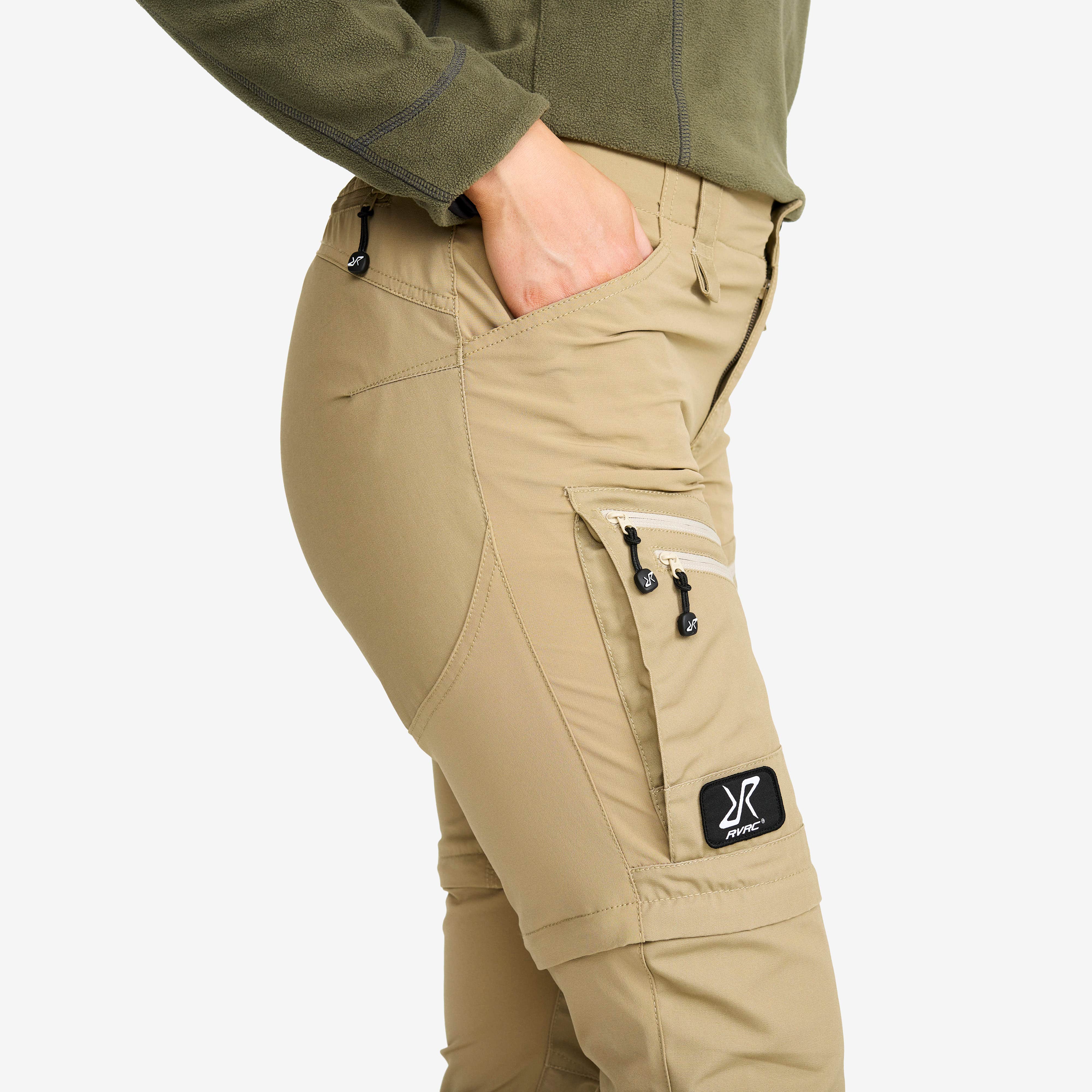 RVRC GP Pro Zip-off Pants Dame Khaki