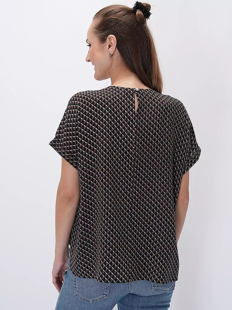 OPUS Blusenshirt FEMKA MINIMAL braun