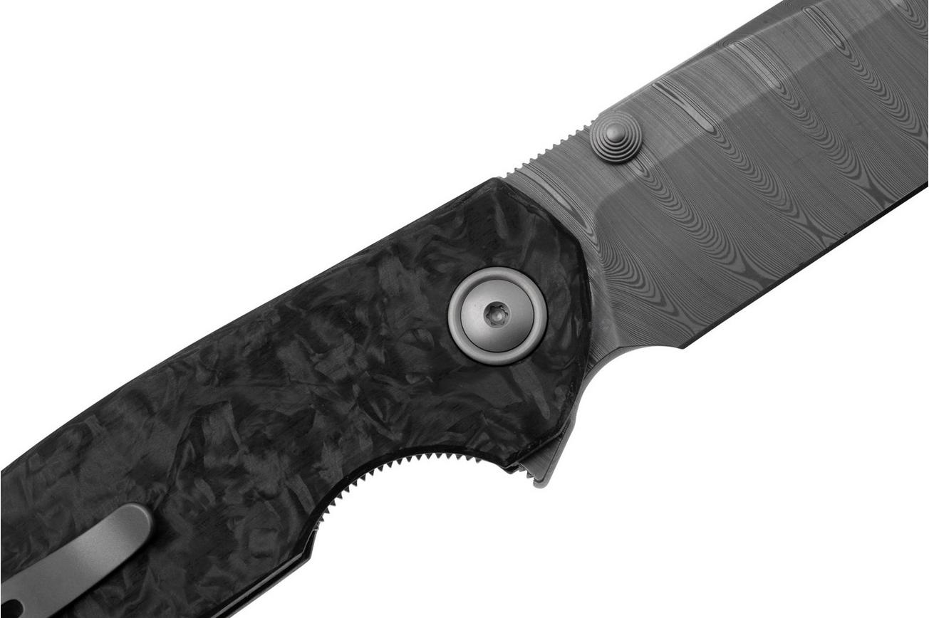Viper Katla VA5980FCM, SSCT Damascus, Dark Matter Black Marbeled Carbon Fiber, Limited Edition, zakmes, Jesper Voxnaes design