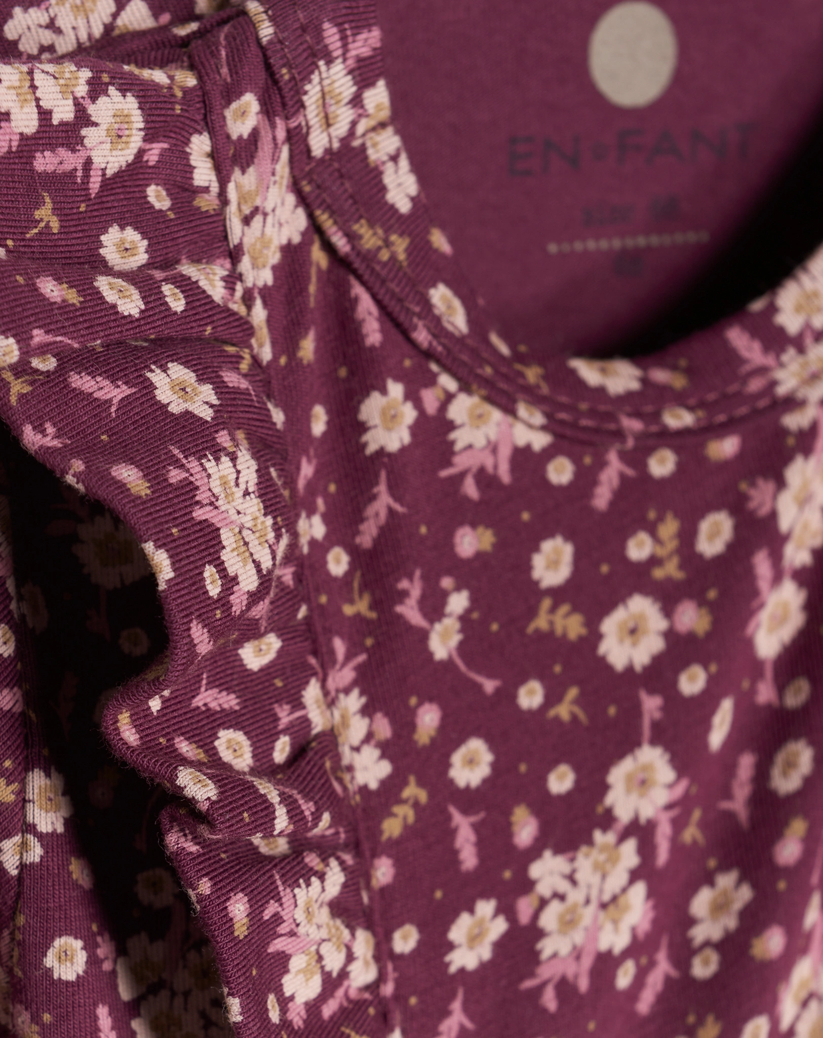 Langarm-Bodykleid FLOWERS in fig