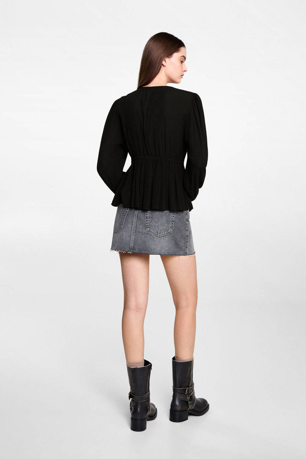 MANGO TEEN blouse zwart