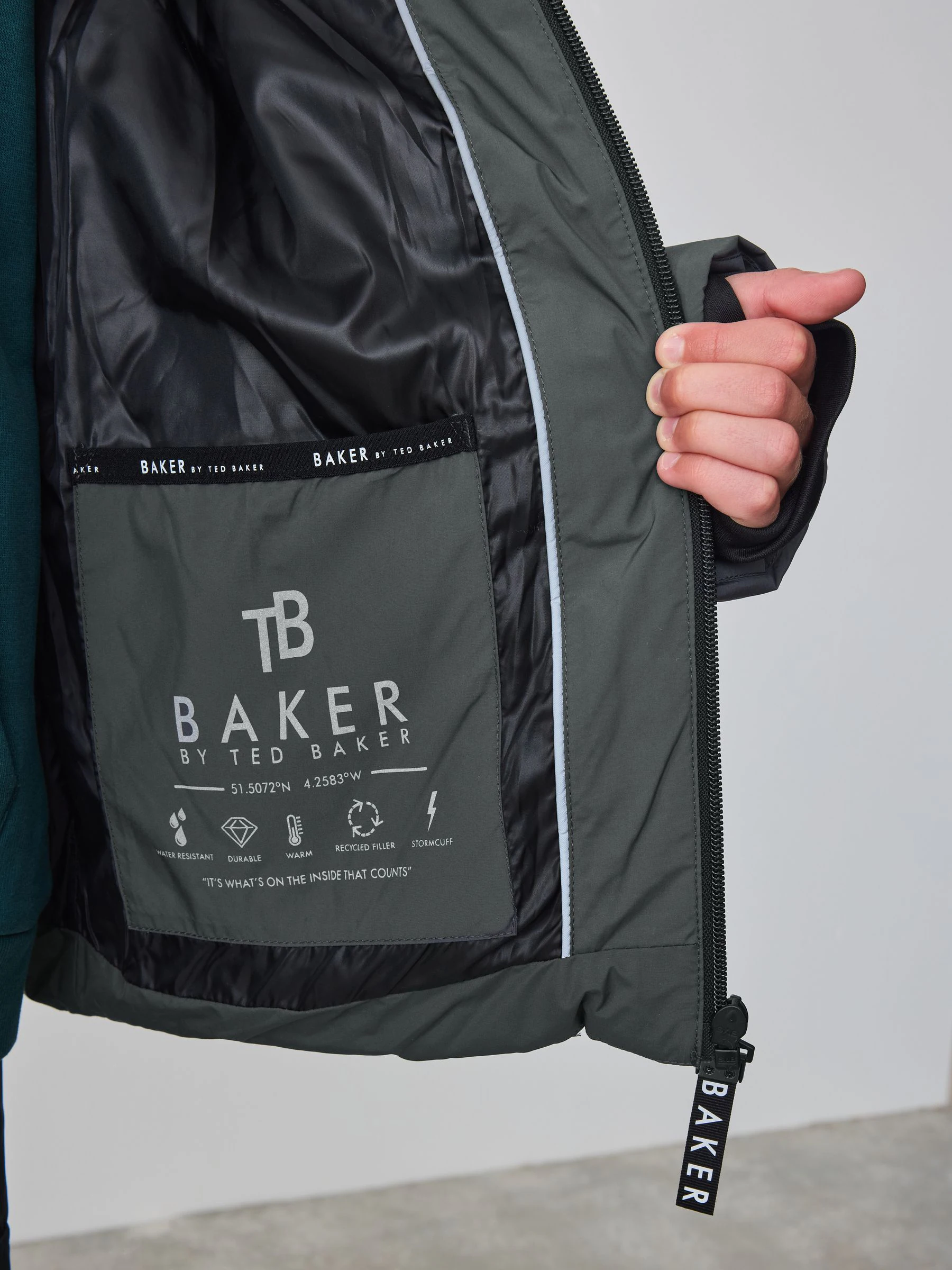Grijs - Baker by Ted Baker regenbestendige Heatseal jassen