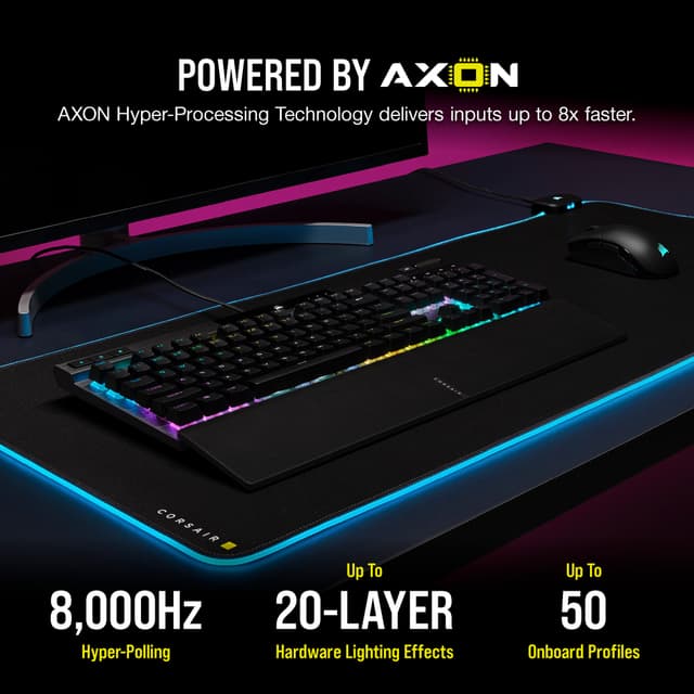 Corsair K70 PRO RGB mekanisk gamingtastatur (sort)