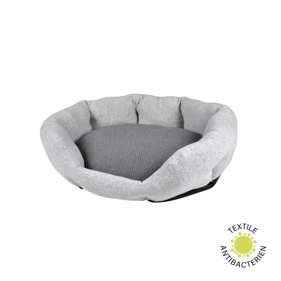 Panier ovale pour chat et chien Graphène L55 cm Gris