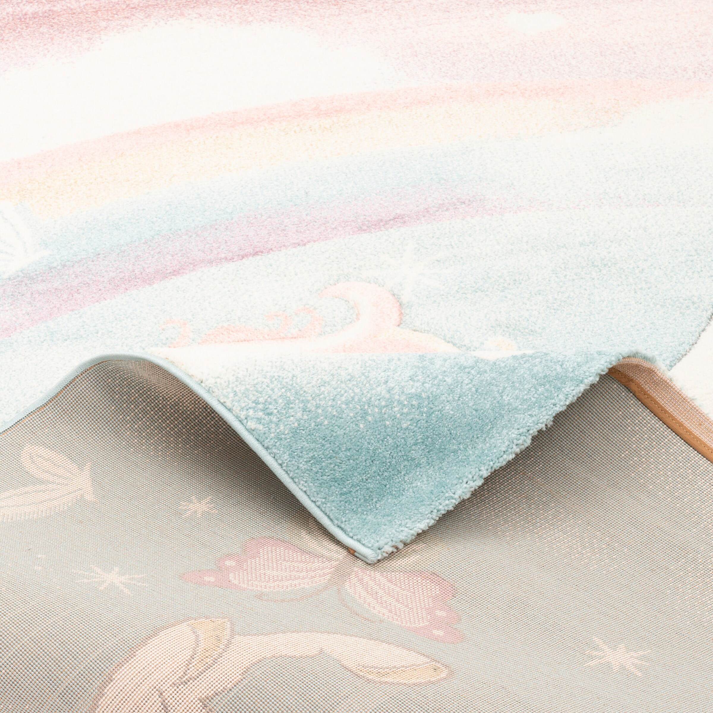 Pergamon Kinder Teppich Maui Kids Pastell Einhorn Bunt