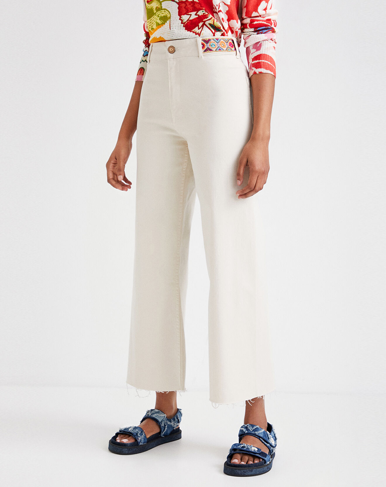 Desigual Jean Nola blanc