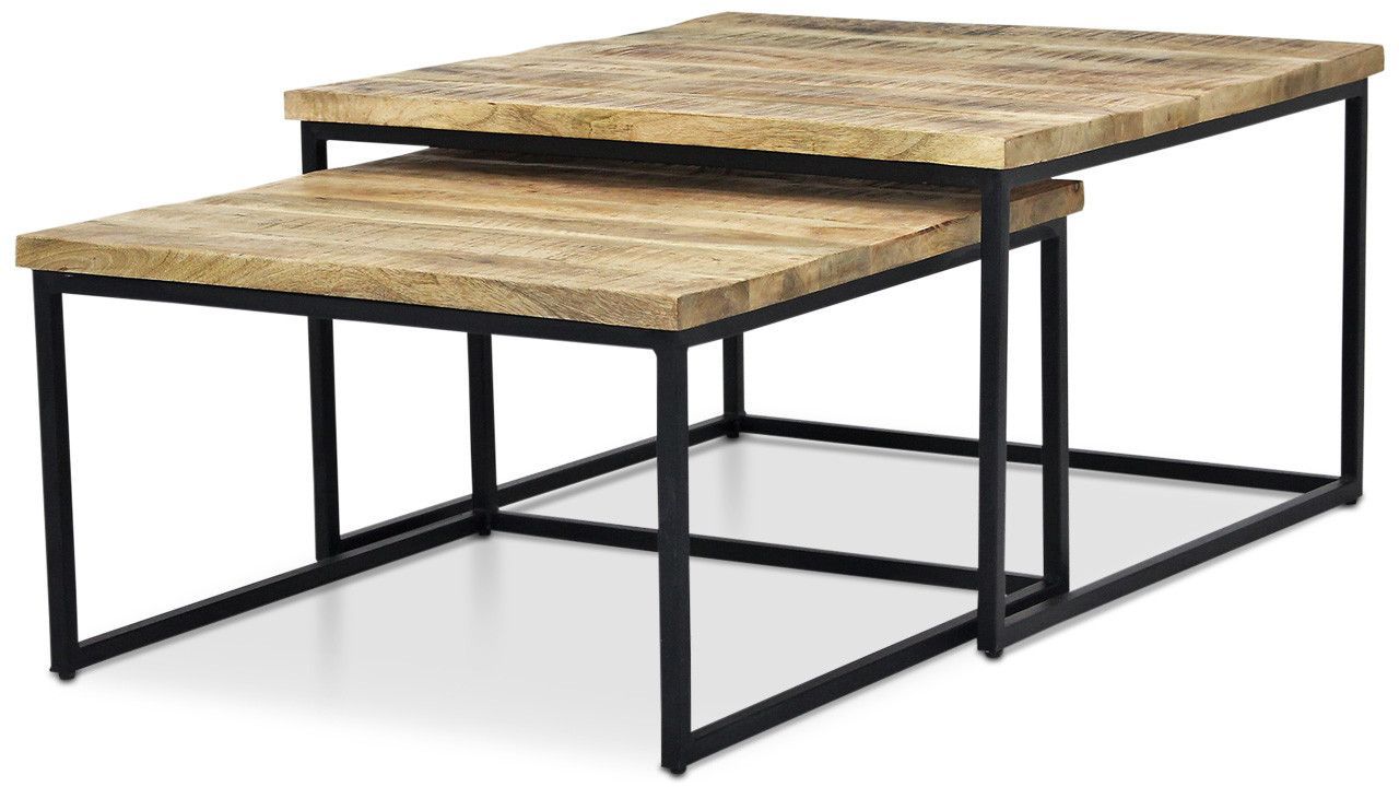 Salontafelset Cuba B60 x D60 x H42 cm