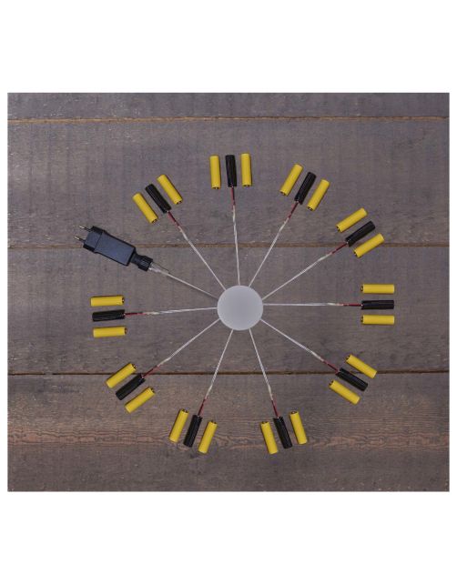 Anna's Collection Trafo 4.5v Voor 10 X 3 Aa Bat. - Verlichting - Zwart per stuk 4m Aanloopsnoer