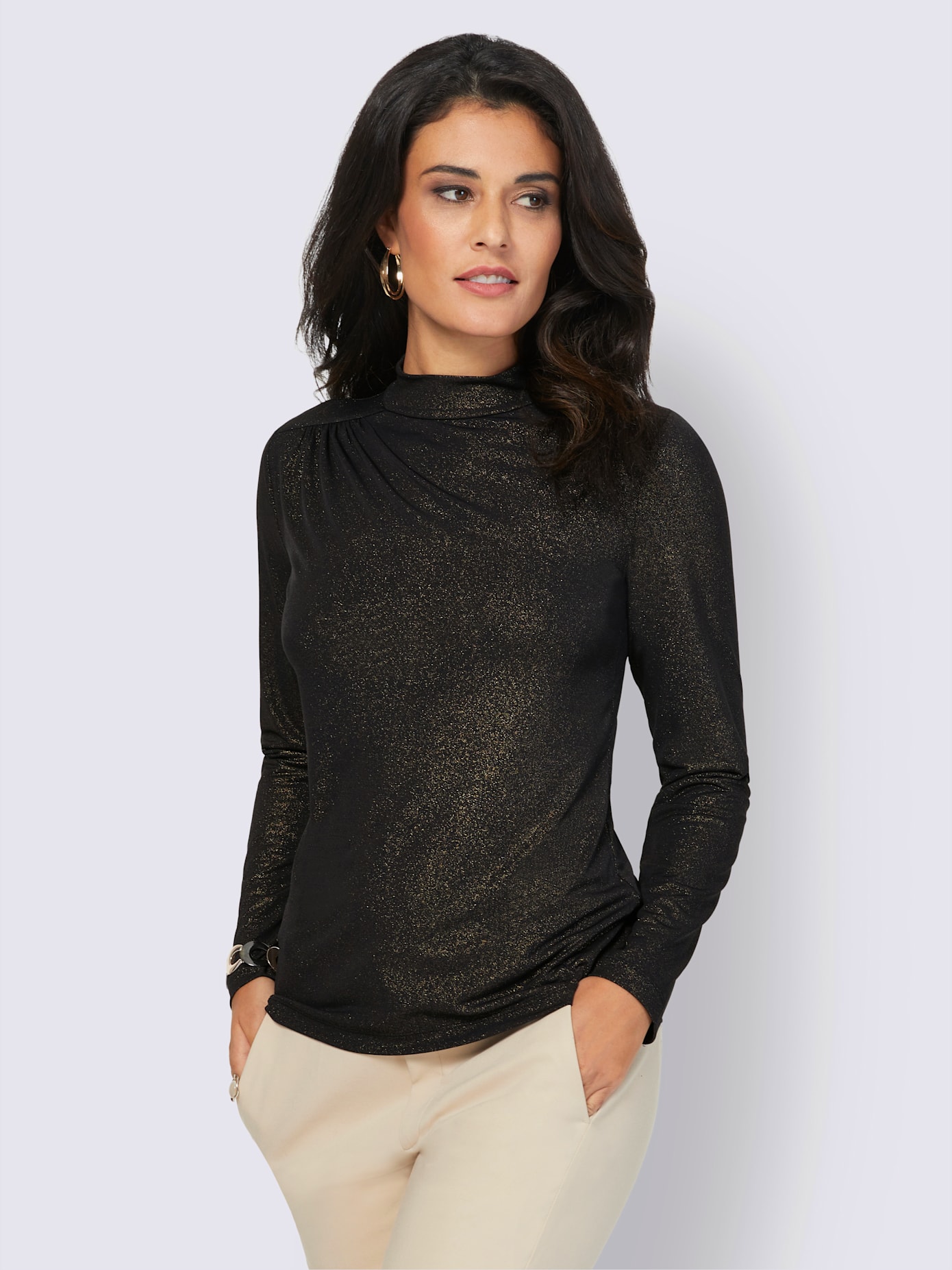 T-shirt col montant
