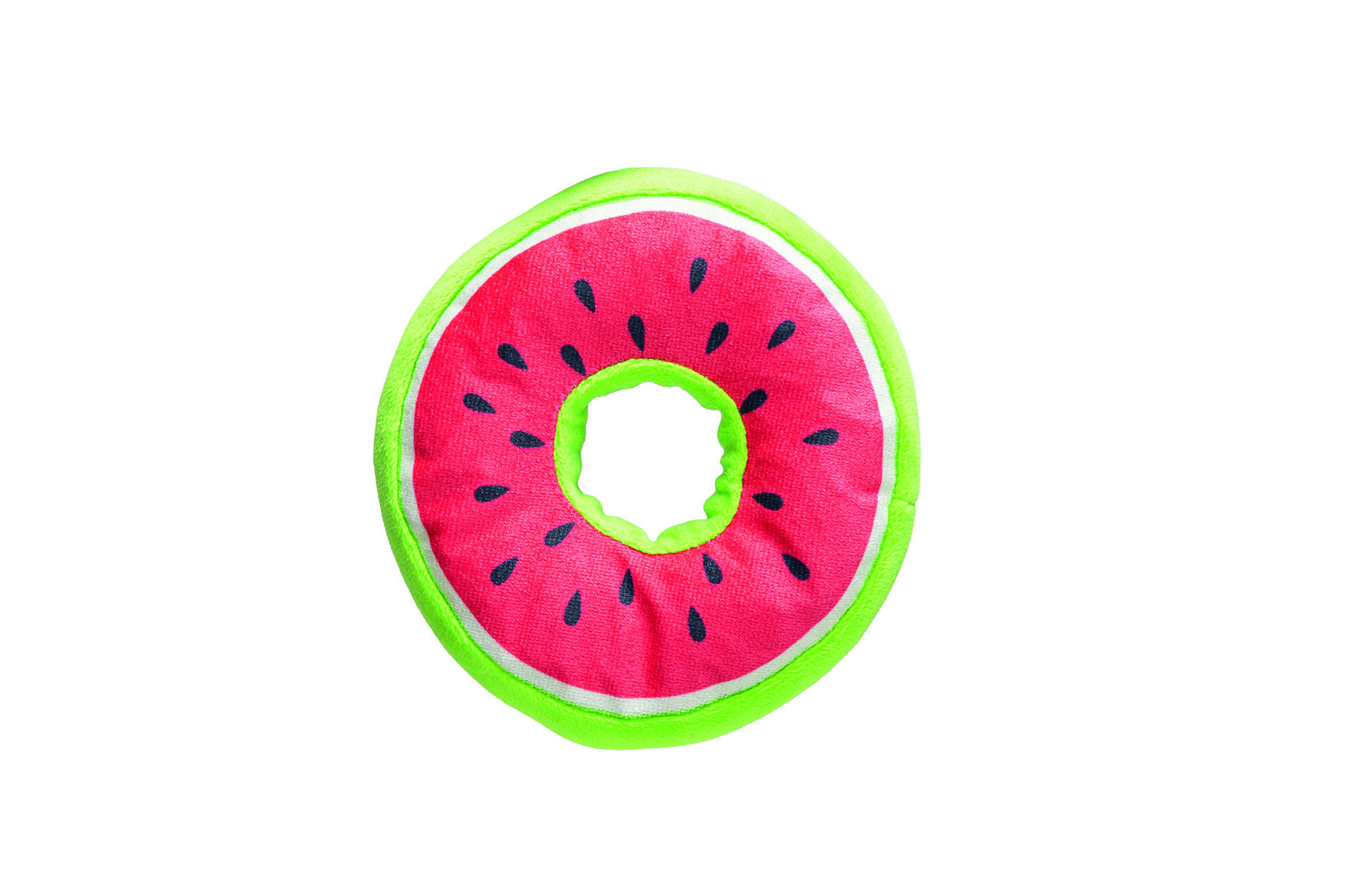 Beeztees Donut Citroen - Knuffel - Hondenspeeltje - Assorti - 5x12x12 cm