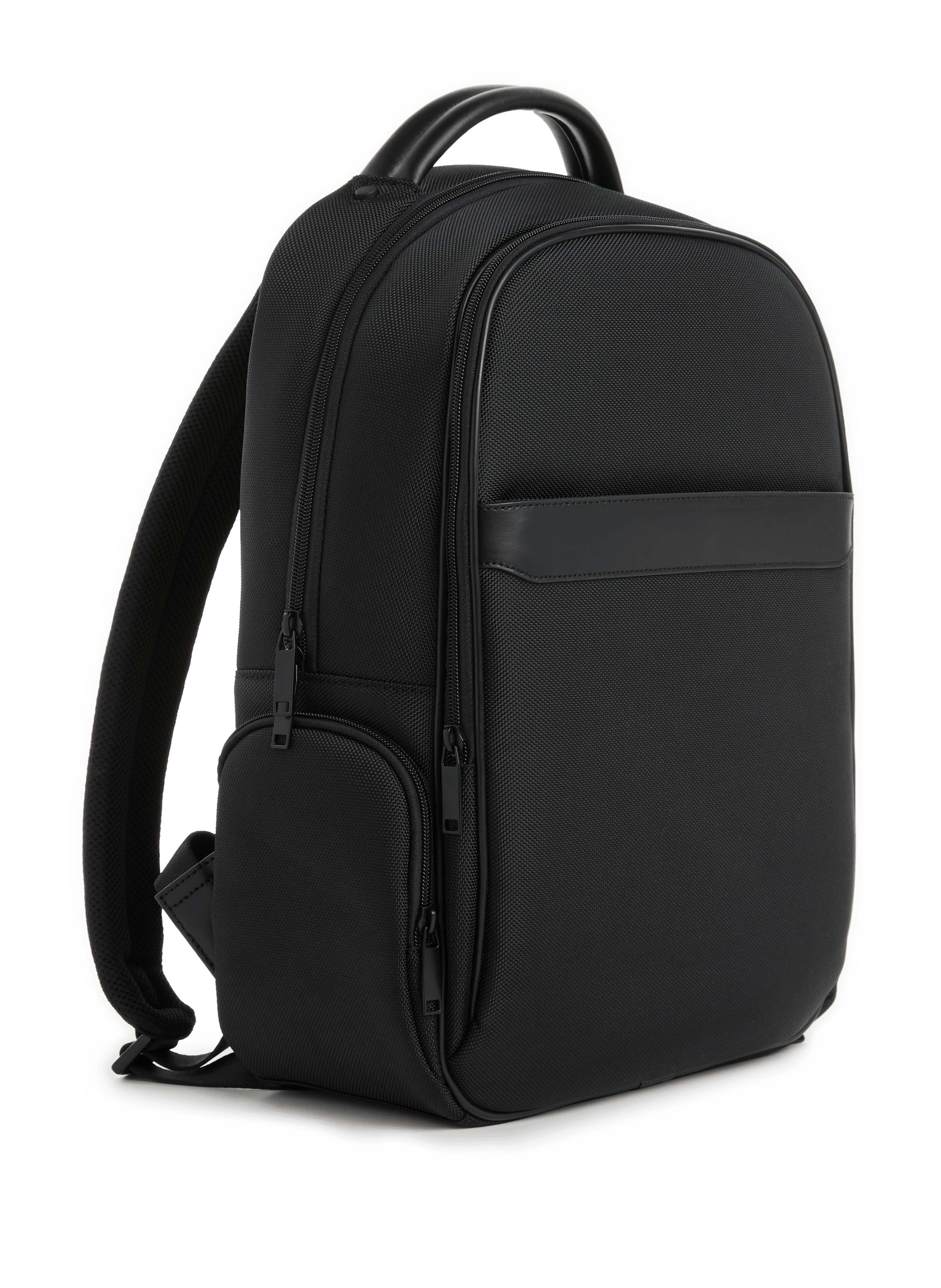 Sac à dos zippé en toile | Noir
