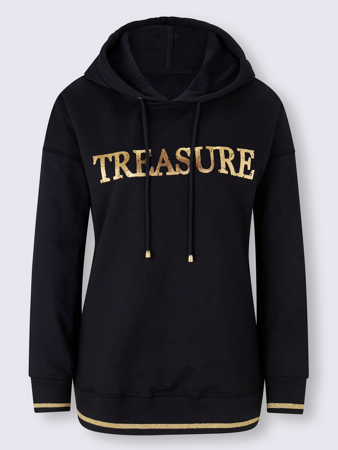 Sweat-shirt imprimé métallique mode