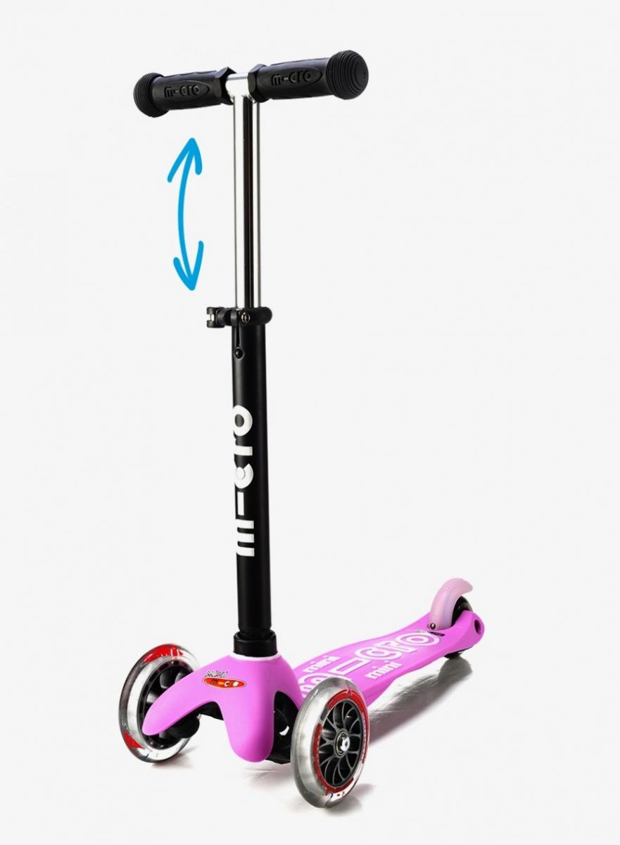 Trottinette mini2go deluxe plus rose