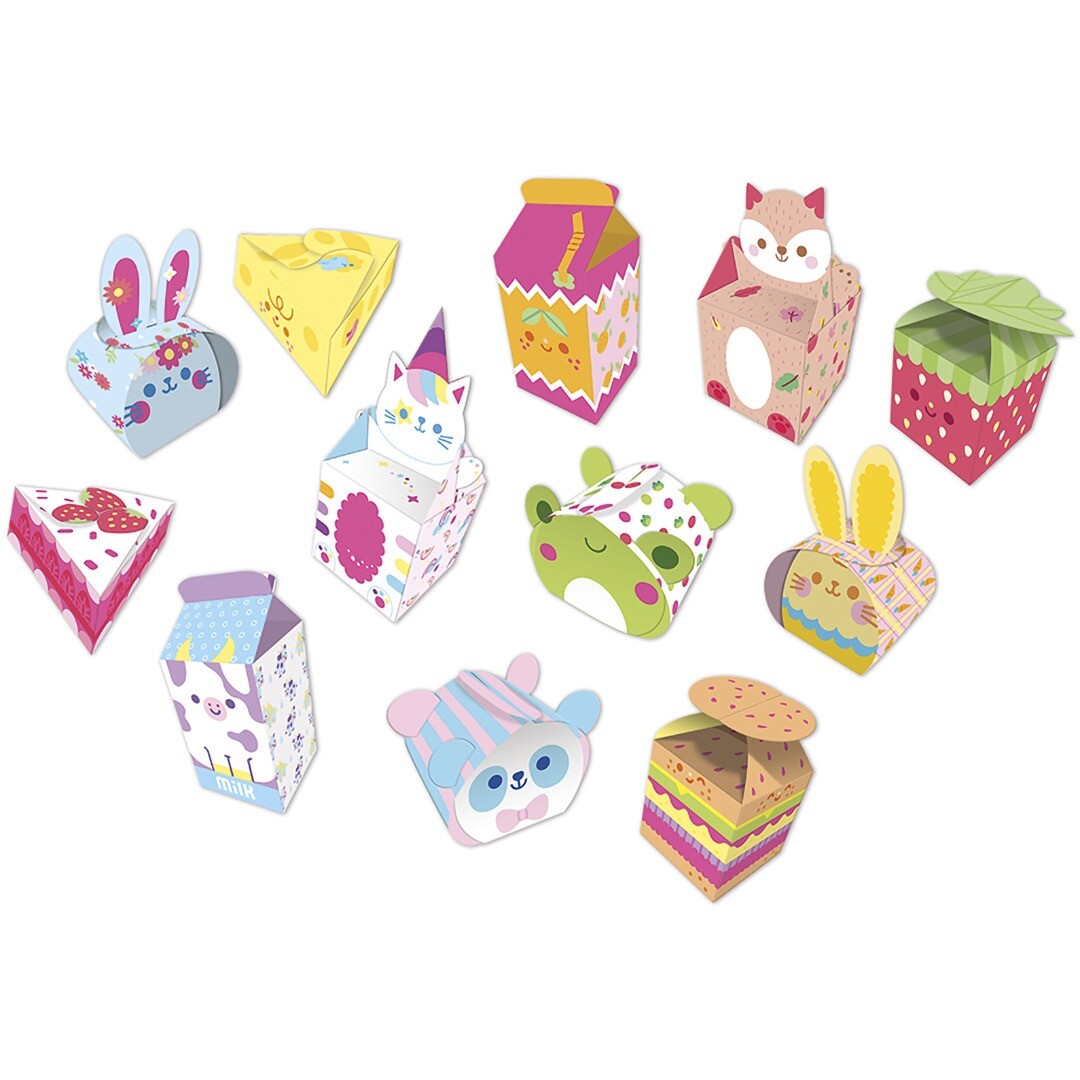 Janod doosjes vouwen kawaii - 12st