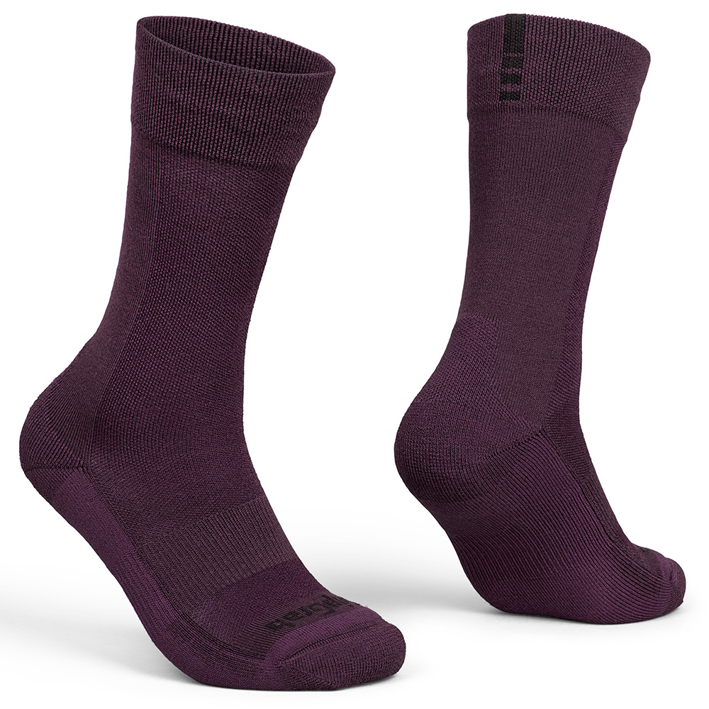 GripGrab Winter Merino High Strømper Mørkerød