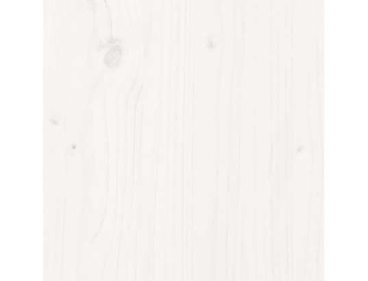 VIDAXL - Pouf Repose-pied de jardin blanc bois de pin massif