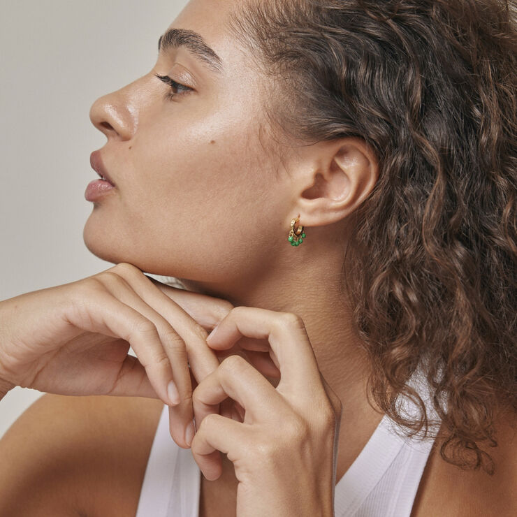 ENAMEL Copenhagen Earring, Astrid Grass green
