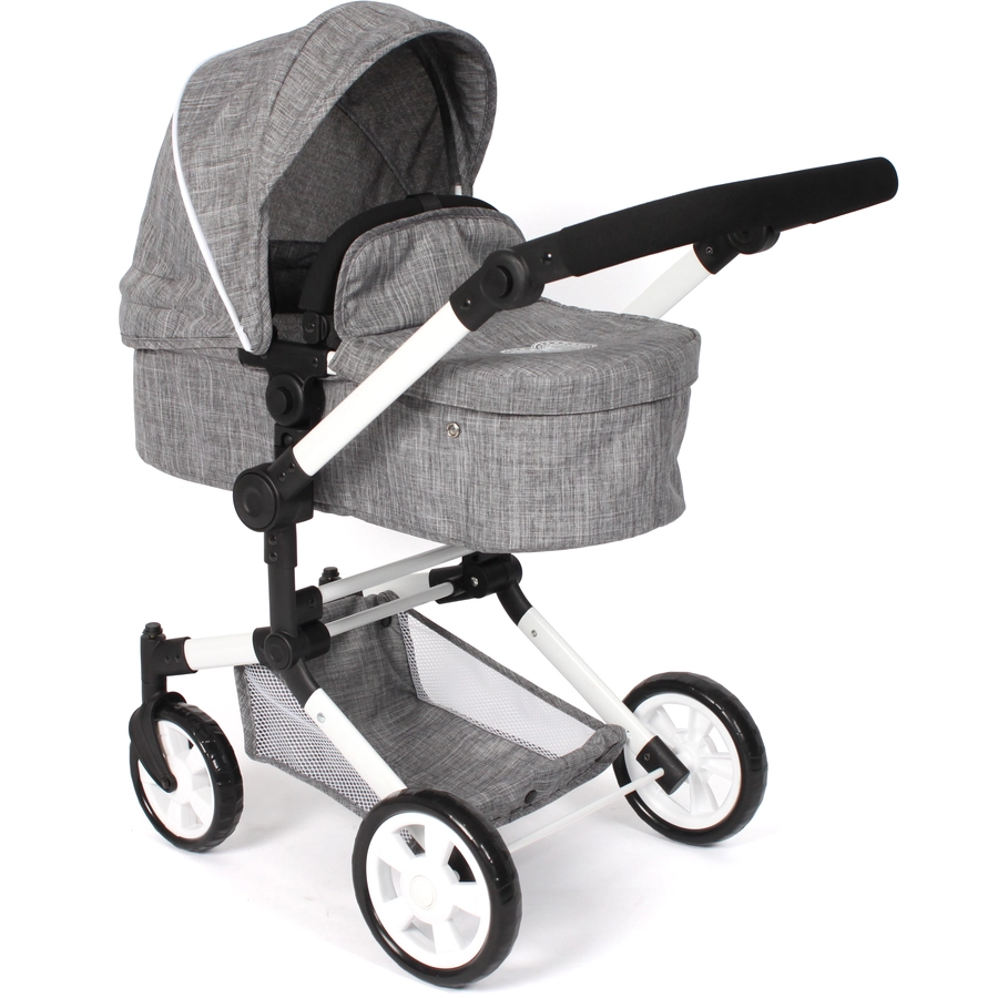 BAYER CHIC 2000 Kombi-Puppenwagen LINUS Jeans grey