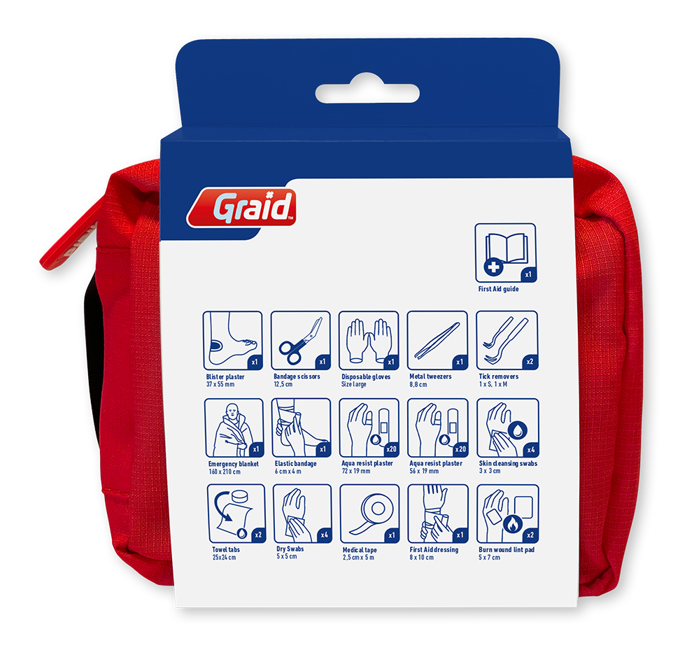 Graid Outdoor Førstehjælp Kit Hiking - 1 stk.
