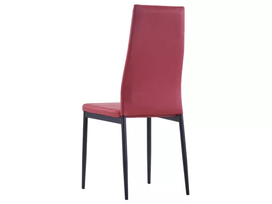 Mobilier de salle à manger 7 pcs Rouge bordeaux