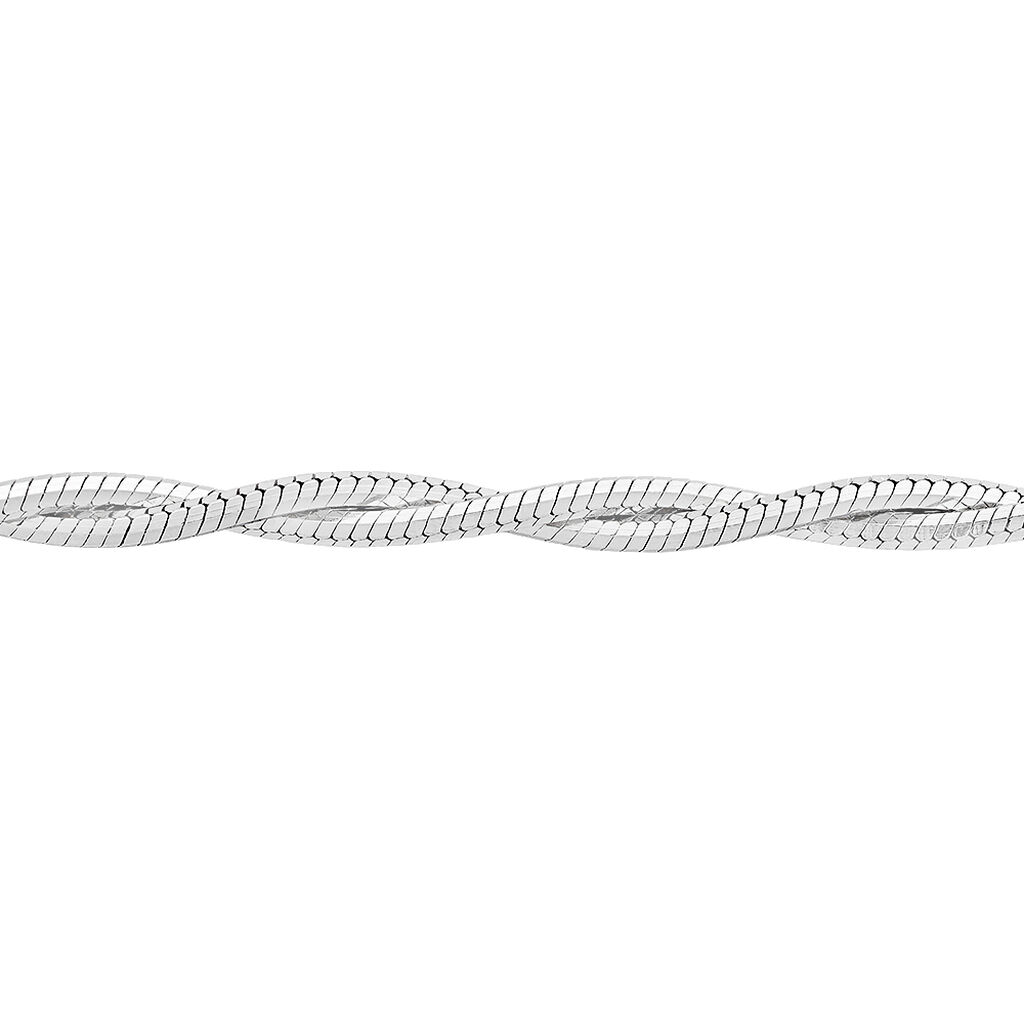 Collier Ciel Argent Blanc
