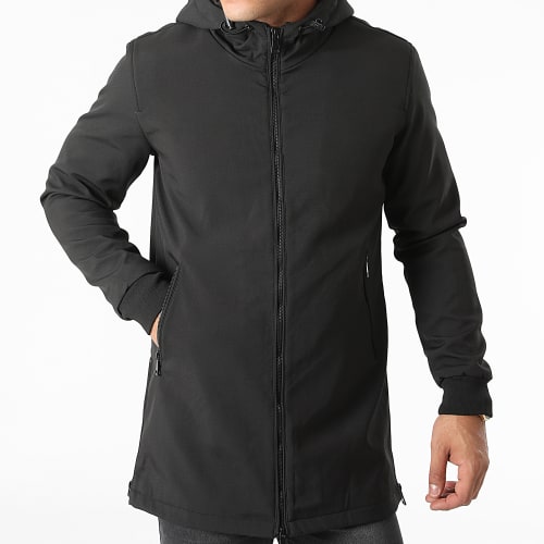 Veste Zippée Capuche Noir
