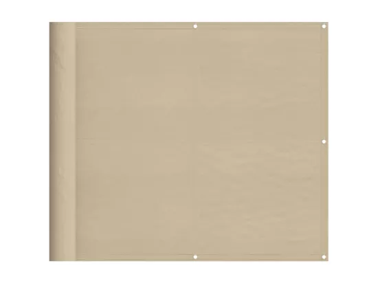 Écran de balcon beige 90x1000 cm 100% polyester oxford