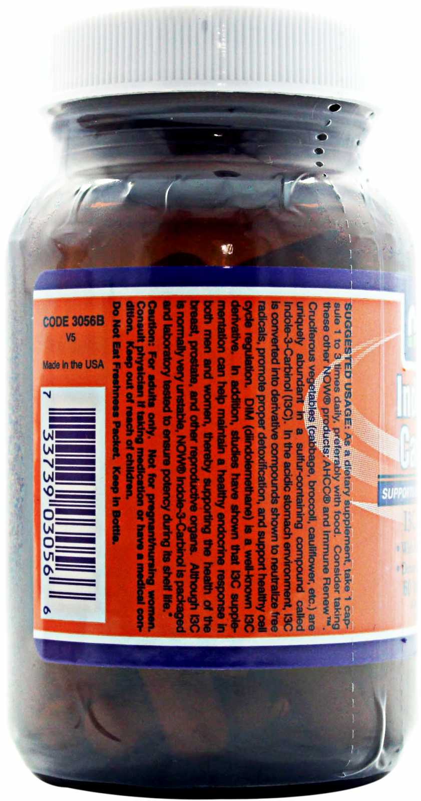 NOW Foods Indol-3-Carbinol 60 Cápsulas