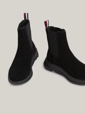 Botas Chelsea híbridas com sola grossa de camurça